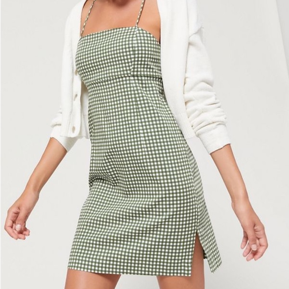 UO emma gingham mini dress